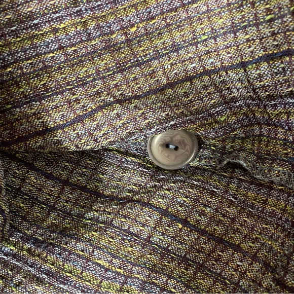 Flax Women's size Large Purple Jacket 100% linen button front - Picture 7 of 7